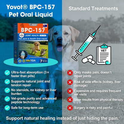 AVA Recommended | Official  DE  Store 🐶🐱Yovot® BPC-157 Advanced Joint & Total Body Health Oral Liquid -(For Dogs, Cats & Mammals. One Bottle Daily, Results in 7 Days)
