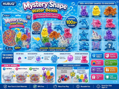 HUBUQ® Mystery Shape Water Beads🪄🐳
