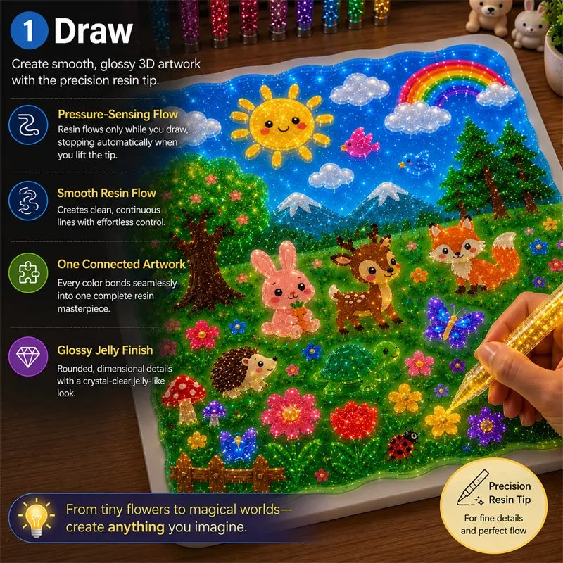 Topacme® 3D Glow Floating Art Pen🪄🖼️