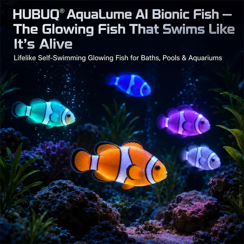 HUBUQ® Interactive Light-Up Robotic Toy Fish🪄🐳