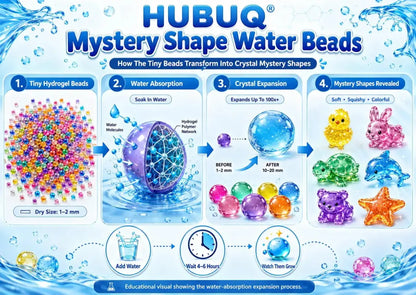 HUBUQ® Mystery Shape Water Beads🪄🐳