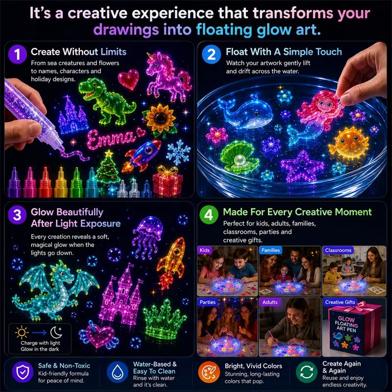 Topacme® 3D Glow Floating Art Pen🪄🖼️