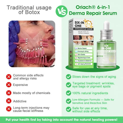 𝐎𝐫𝐢𝐚𝐜𝐡® 𝐀𝟏𝟎+ 𝟔-𝐢-𝐞𝐧 𝐃𝐞𝐫𝐦𝐚𝐑𝐞𝐩𝐚𝐢𝐫 𝐒𝐞𝐫𝐮𝐦 𝐅𝐃𝐀-𝐆𝐨𝐝𝐤𝐣𝐞𝐧𝐭 – Strammer opp slapp hud, reduserer blåmerker og senil purpura, og forbedrer keratinproduksjon, seboreisk dermatitt og follikulær keratose.
